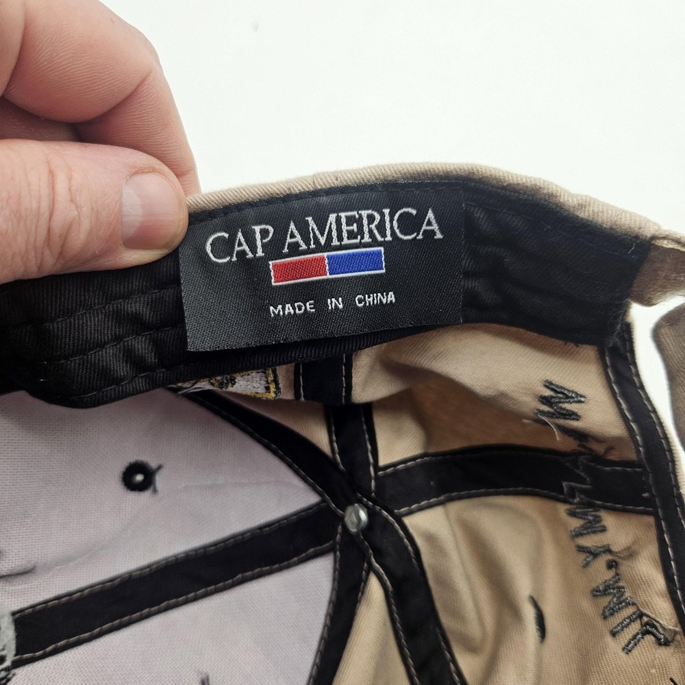 Call To Duty Hat Cap Strap Back Tan Black U.S. Army Embroidered Military Mens - Picture 7 of 8